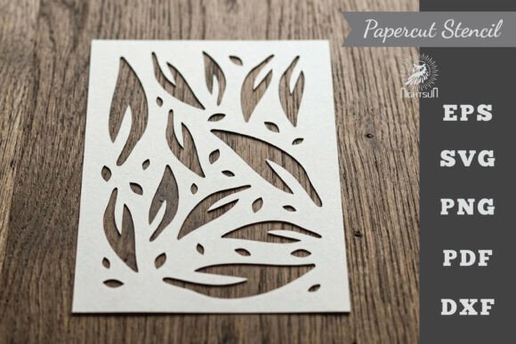 Download Leaves Pattern Stencil Paper Cutting 4 - Premium Resources