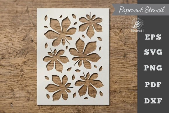 Download Leaves Pattern Stencil Paper Cutting 8 - Paper cutting Collection