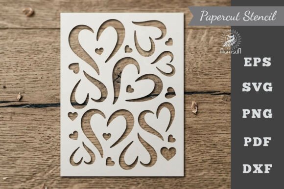 Download Heart Pattern Stencil Paper Cutting 2 - Paper cutting Collection