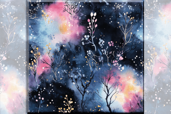 Download Mystical Watercolor Repeating Pattern - Repeating pattern Collection