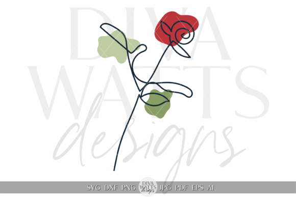 Download Minimal Abstract One Line Rose Art SVG - Minimal abstract Collection