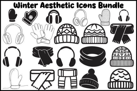 Download Winter Aesthetic Icons Bundle - Aesthetic Collection