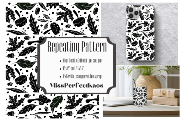 Download Mushrooms - Repeating Pattern - Repeating pattern Collection
