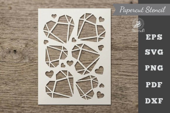 Download Heart Pattern Stencil Paper Cutting 3 - Paper cutting Collection